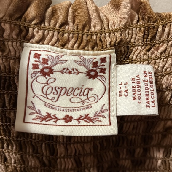 Especia - Anthropologie - Elegant Brown Maxi Dress - large - tie straps - Picture 2 of 7